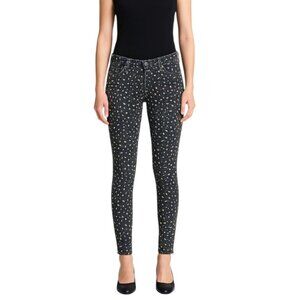 Whistles Low Rise Skinny Jeans in Leopard Print size 26